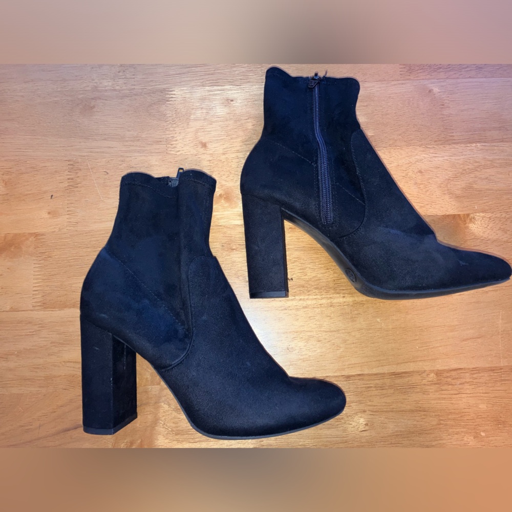 Black Suede Ankle Boots